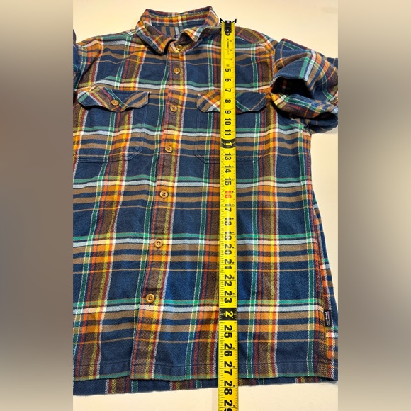 Patagonia Fjord Long Sleeve Shirt Men Flannel Size Med Multicolor Plaid EUC - Picture 8 of 9